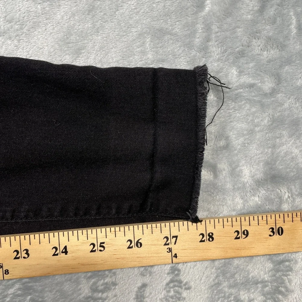 Articles of Society Black Skinny Jeans Distressed Raw Hem Women's Size 30